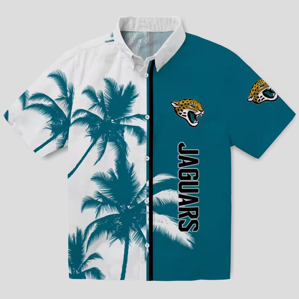 Jacksonville Jaguars Palm Trees Hawaiian Shirt, Summer Beach & Tailgate Outfit