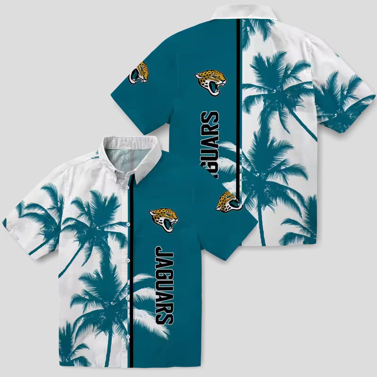 Jacksonville Jaguars Palm Trees Hawaiian Shirt, Summer Beach & Tailgate Outfit