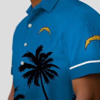 Chargers NFL Beach Aloha Shirt, Blue & Black Hawaiian Sunset Shirt for Summer