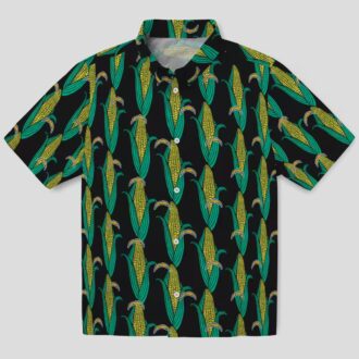 Los Angeles Chargers NFL Tropical Hawaiian Shirt, Black Green Design with Corn Motifs