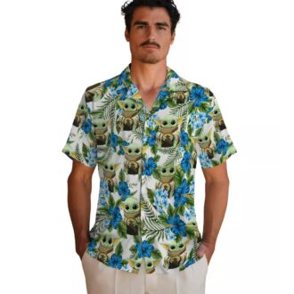 Yoda Green Los Angeles Chargers Hawaiian Shirt, Tropical NFL Fan Summer Beach Style