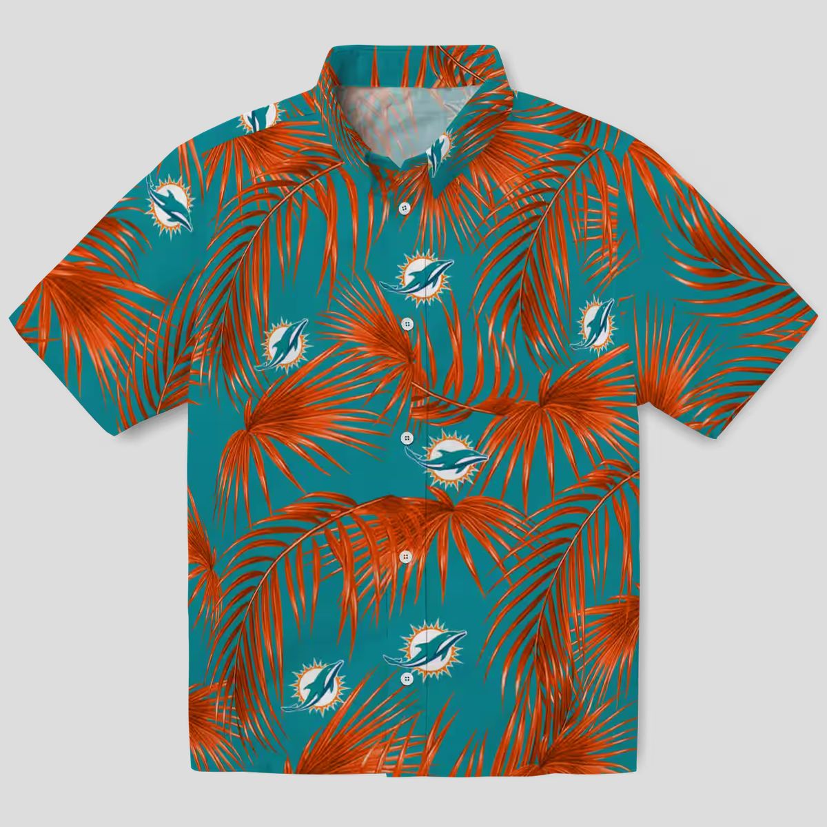 Best Miami Dolphins Hawaiian Shirt, Leafy Palms NFL Summer Outfit