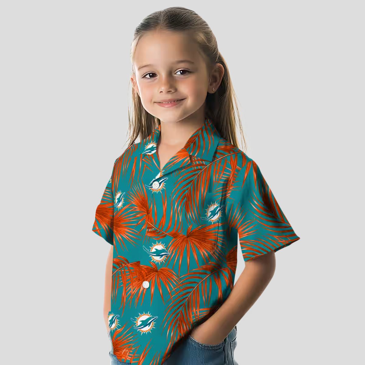 Best Miami Dolphins Hawaiian Shirt, Leafy Palms NFL Summer Outfit