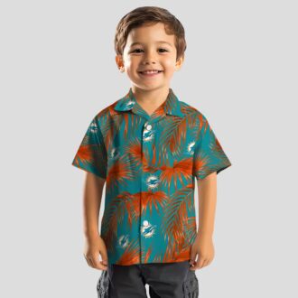 Best Miami Dolphins Hawaiian Shirt, Leafy Palms NFL Summer Outfit