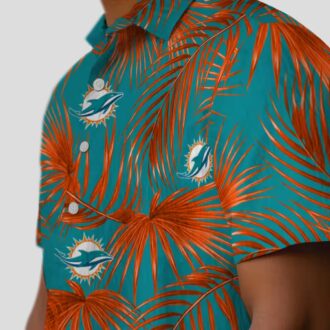 Best Miami Dolphins Hawaiian Shirt, Leafy Palms NFL Summer Outfit