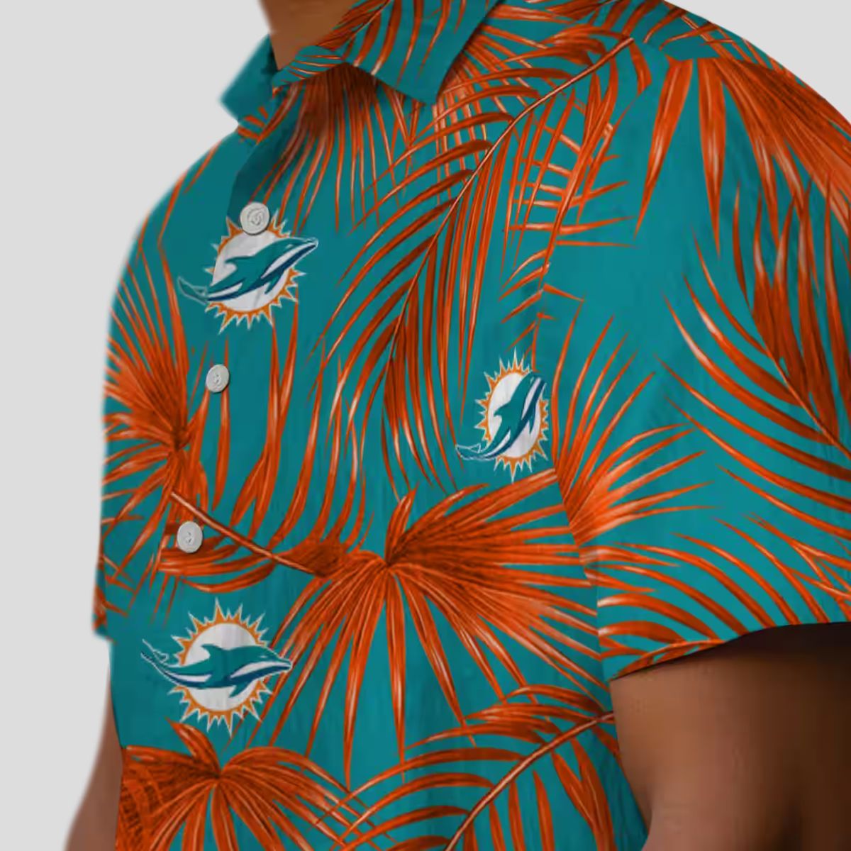 Best Miami Dolphins Hawaiian Shirt, Leafy Palms NFL Summer Outfit