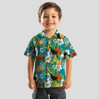 Custom Aqua Green Miami Dolphins Hawaiian Shirt, Vibrant Tropical Toucan Design