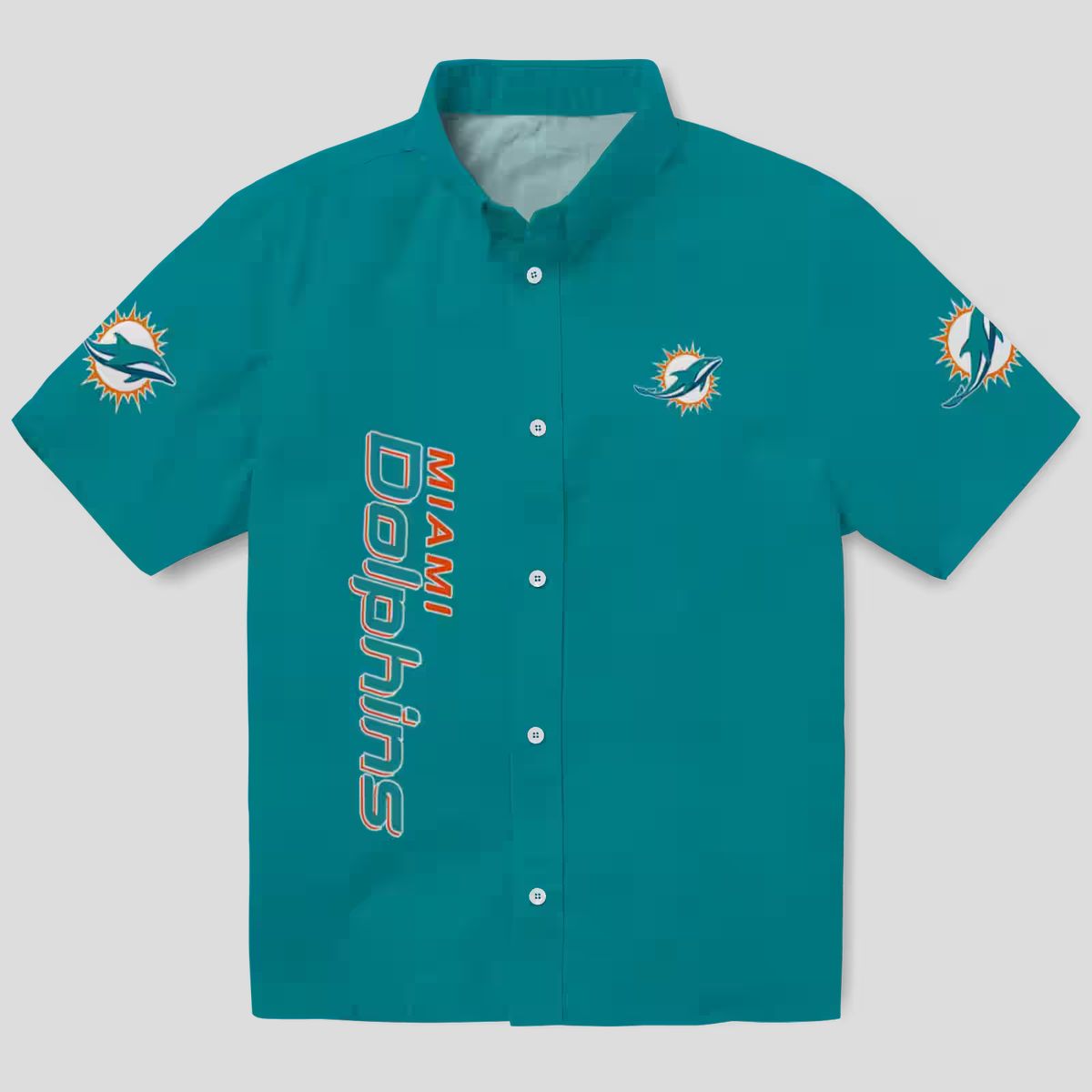 Exclusive Miami Dolphins Minion Hawaiian Shirt – Vibrant Aqua Tropical Style