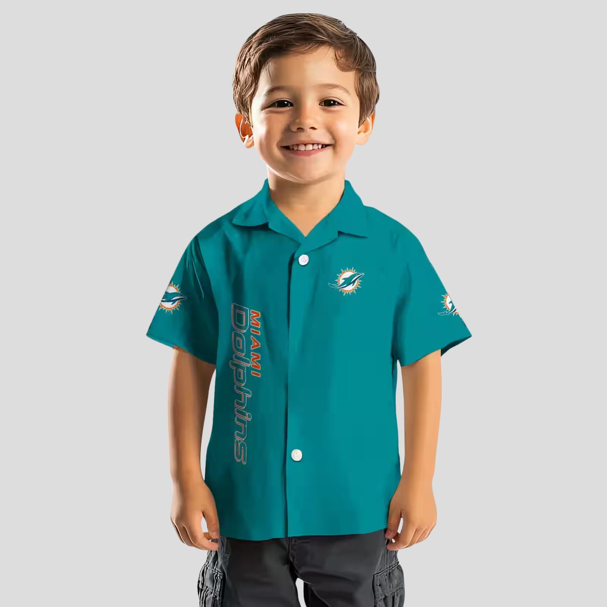 Exclusive Miami Dolphins Minion Hawaiian Shirt – Vibrant Aqua Tropical Style