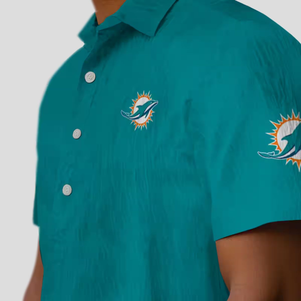 Exclusive Miami Dolphins Minion Hawaiian Shirt – Vibrant Aqua Tropical Style