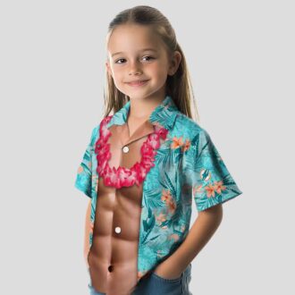 Funny Miami Dolphins Chest Illusion Hawaiian Shirt – Aqua Beach & Game Day Outfit