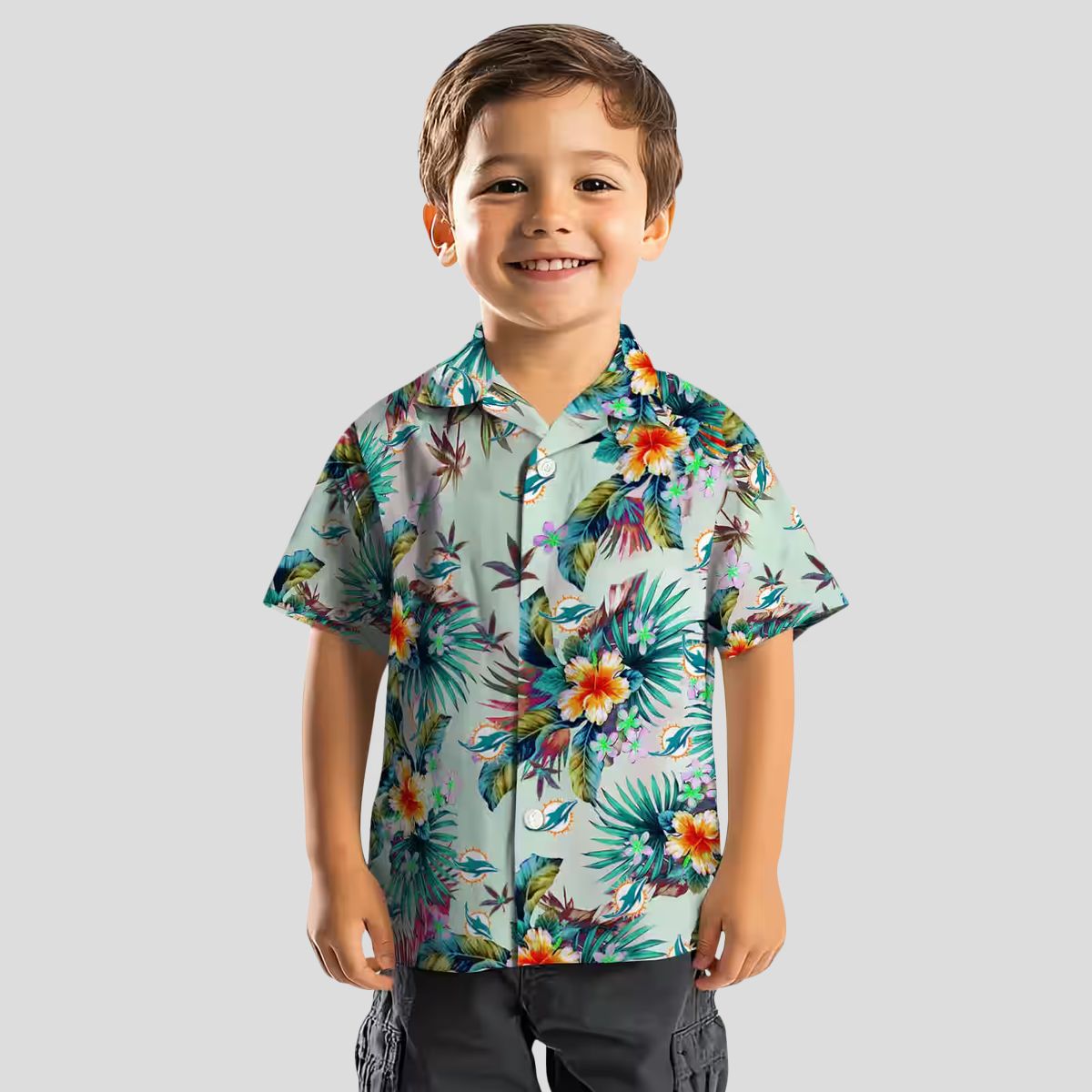 Miami Dolphins Aloha Hawaiian Shirt, Summer Tropical Foliage Beach Outfit
