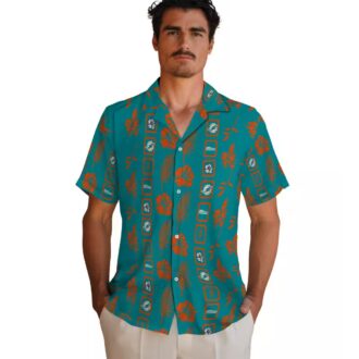 Miami Dolphins Floral Hawaiian Shirt – Summer Beach Football Style