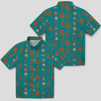 Miami Dolphins Floral Hawaiian Shirt – Summer Beach Football Style