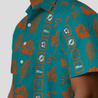 Miami Dolphins Floral Hawaiian Shirt – Summer Beach Football Style