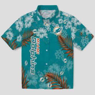 Miami Dolphins Hibiscus Hawaiian Shirt, Beach & Game Day Outfit