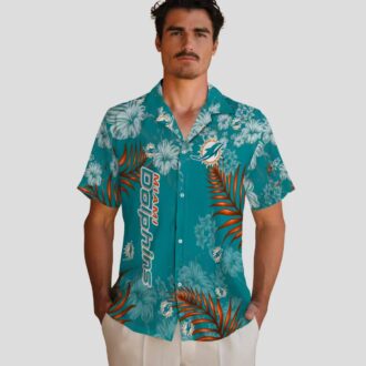Miami Dolphins Hibiscus Hawaiian Shirt, Beach & Game Day Outfit