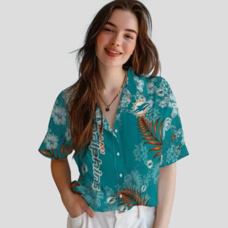 Miami Dolphins Hibiscus Hawaiian Shirt, Beach & Game Day Outfit