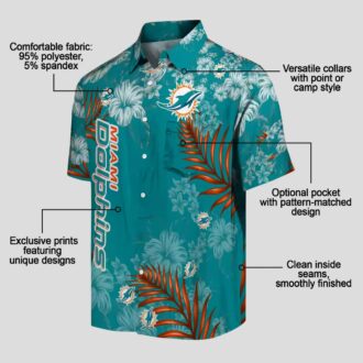 Miami Dolphins Hibiscus Hawaiian Shirt, Beach & Game Day Outfit
