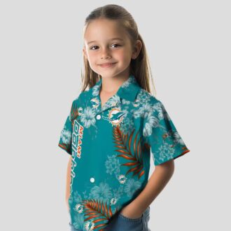 Miami Dolphins Hibiscus Hawaiian Shirt, Beach & Game Day Outfit