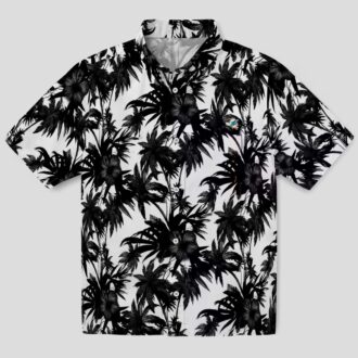 Miami Dolphins Palm Print Hawaiian Shirt, NFL Aloha Fan Gifts