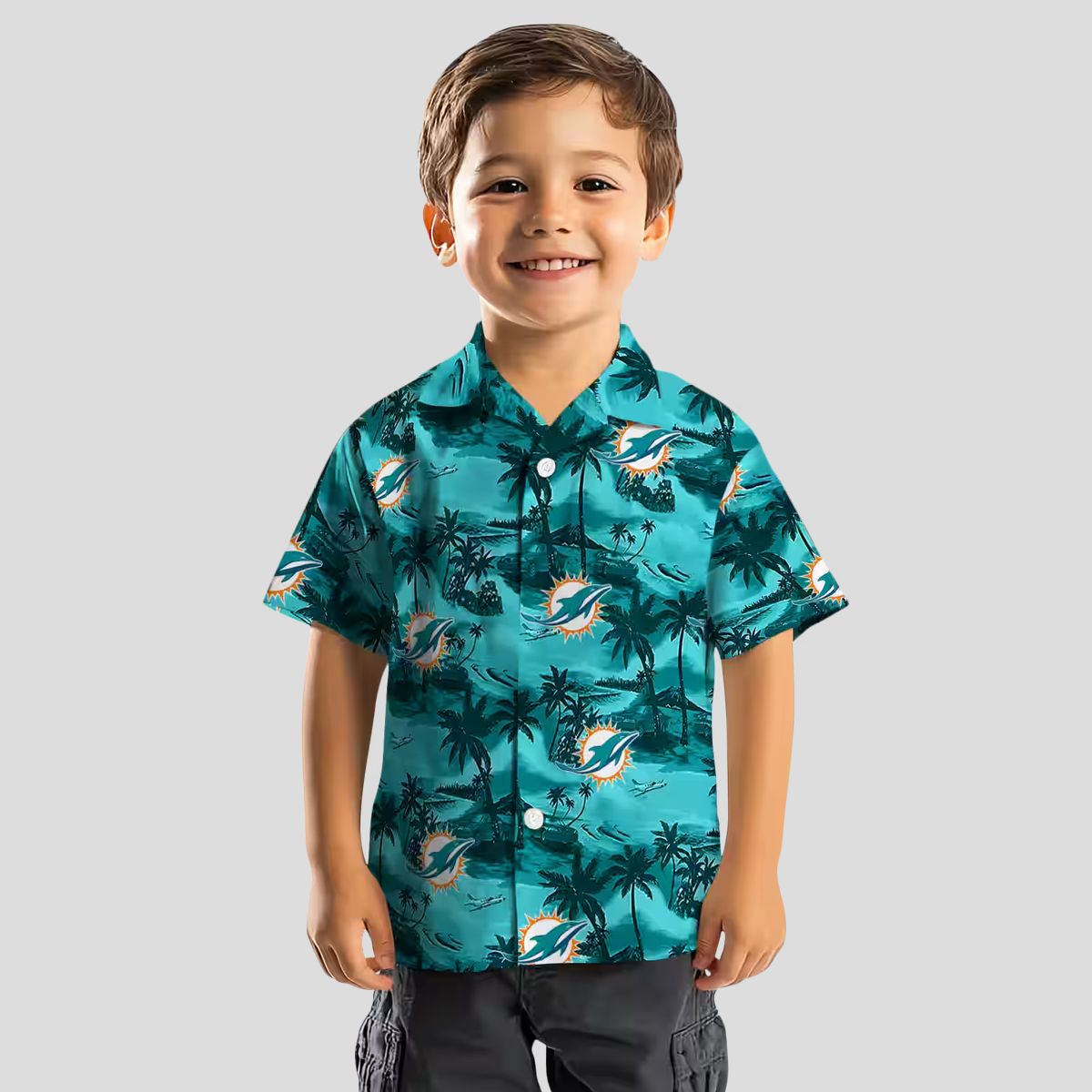 NFL Miami Dolphins Floral Hawaiian Shirt, Coastal Palm Summer Outfit