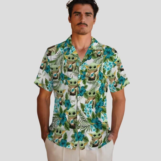 Tropical Miami Dolphins Yoda Green Hawaiian Shirt, Summer Beach Fan Outfit