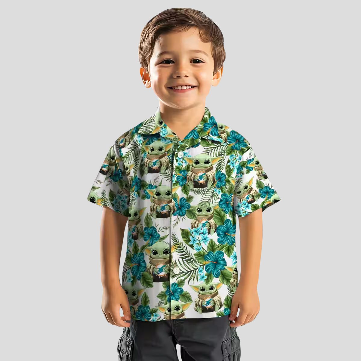 Tropical Miami Dolphins Yoda Green Hawaiian Shirt, Summer Beach Fan Outfit