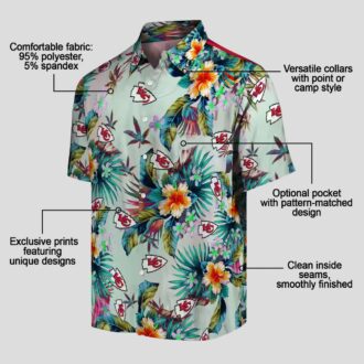 Best Limited Edition Kansas City Chiefs Hawaiian Shirt - Tropical Foliage Design