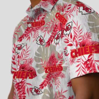 Best Red White Kansas City Chiefs Hawaiian Shirt - Hibiscus Tropical Vacation Wear