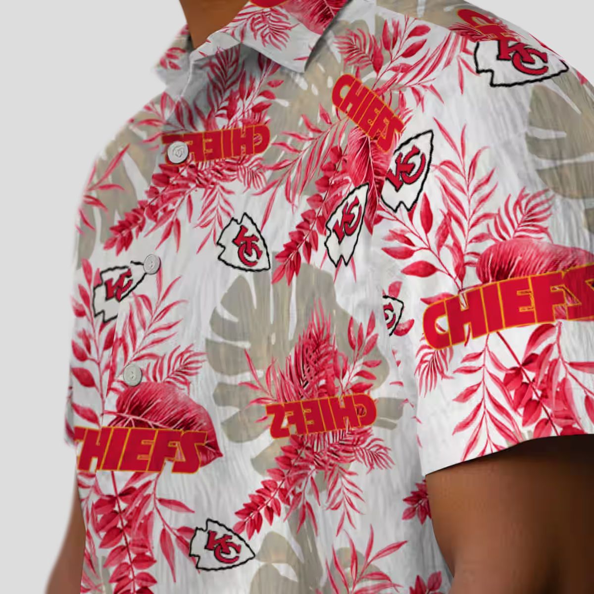 Best Red White Kansas City Chiefs Hawaiian Shirt - Hibiscus Tropical Vacation Wear