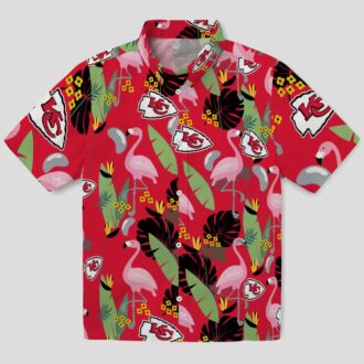 Kansas City Chiefs Flamingo Hawaiian Shirt, Summer Beach & Game Day Apparel