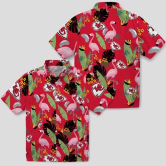 Kansas City Chiefs Flamingo Hawaiian Shirt, Summer Beach & Game Day Apparel