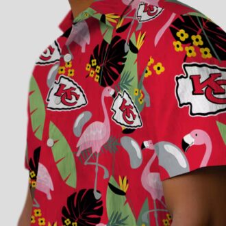 Kansas City Chiefs Flamingo Hawaiian Shirt, Summer Beach & Game Day Apparel