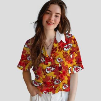 Kansas City Chiefs Floral Hawaiian Shirt, Red Tropical Toucan Game Day Outfit