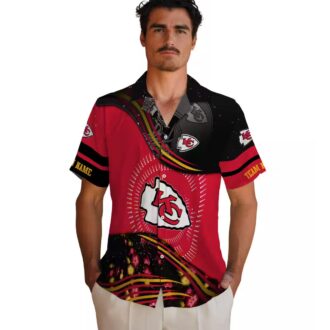 Kansas City Chiefs Football Hawaiian Shirt, Red Black Aloha Beach Outfit