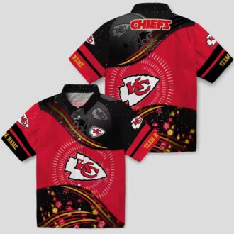 Kansas City Chiefs Football Hawaiian Shirt, Red Black Aloha Beach Outfit