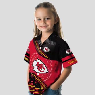 Kansas City Chiefs Football Hawaiian Shirt, Red Black Aloha Beach Outfit