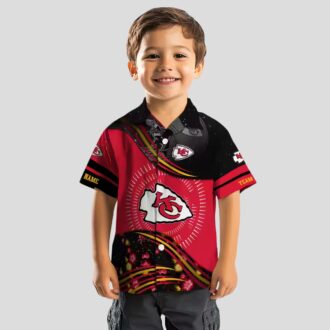 Kansas City Chiefs Football Hawaiian Shirt, Red Black Aloha Beach Outfit