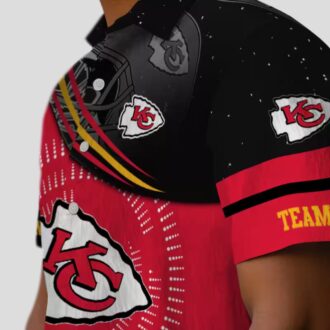 Kansas City Chiefs Football Hawaiian Shirt, Red Black Aloha Beach Outfit