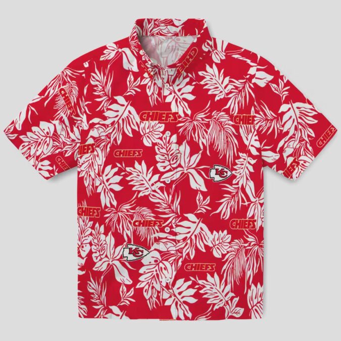 Kansas City Chiefs Game Day Hawaiian Shirt - Limited Edition Red White Floral