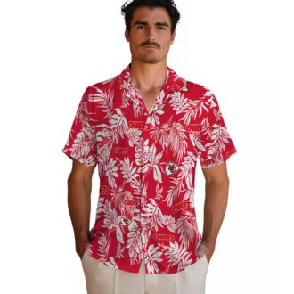 Kansas City Chiefs Game Day Hawaiian Shirt - Limited Edition Red White Floral