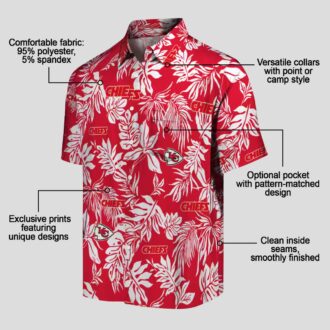 Kansas City Chiefs Game Day Hawaiian Shirt - Limited Edition Red White Floral