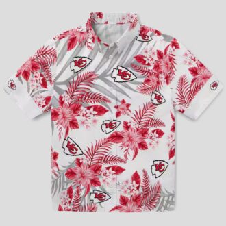 Kansas City Chiefs Hibiscus Hawaiian Shirt, Tropical Palm Beach Vacation Outfit