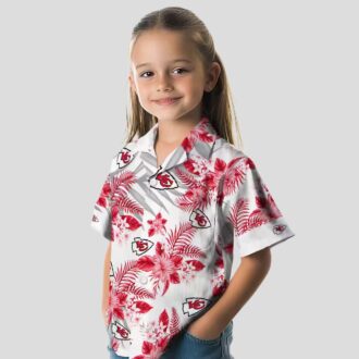 Kansas City Chiefs Hibiscus Hawaiian Shirt, Tropical Palm Beach Vacation Outfit