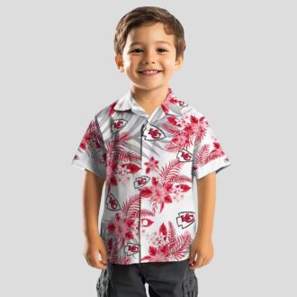 Kansas City Chiefs Hibiscus Hawaiian Shirt, Tropical Palm Beach Vacation Outfit