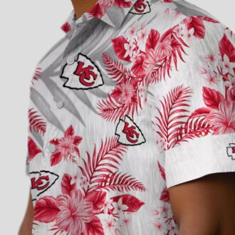 Kansas City Chiefs Hibiscus Hawaiian Shirt, Tropical Palm Beach Vacation Outfit