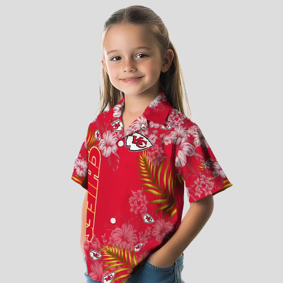 Kansas City Chiefs Hibiscus Red Hawaiian Shirt, Best NFL Fan Gift & Vacation Apparel