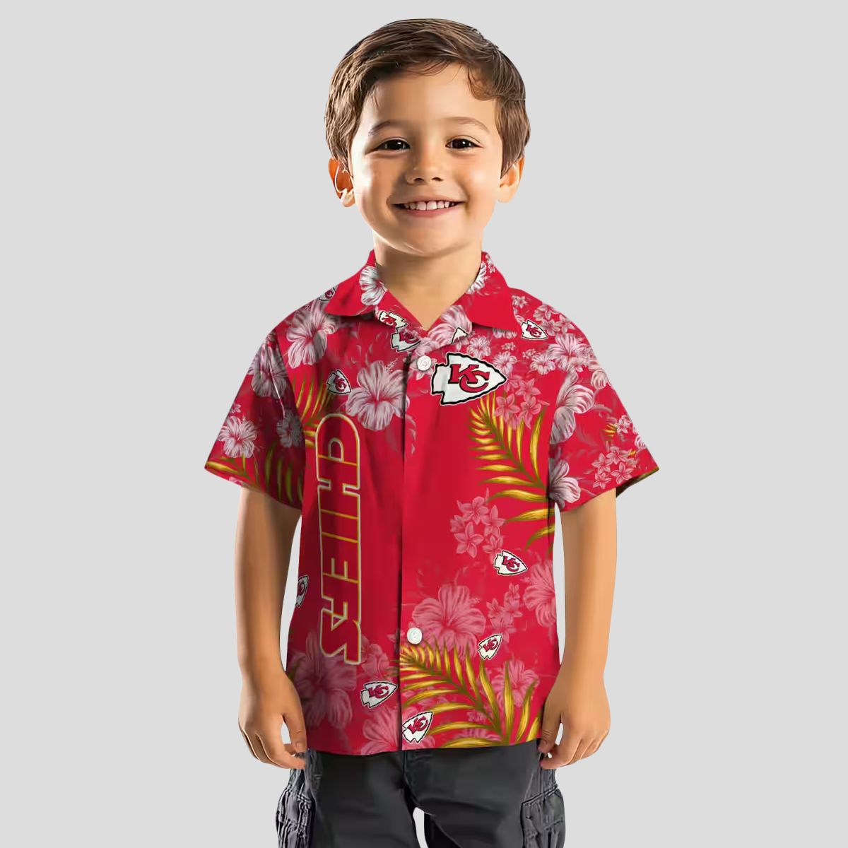 Kansas City Chiefs Hibiscus Red Hawaiian Shirt, Best NFL Fan Gift & Vacation Apparel