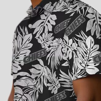 Kansas City Chiefs Monstera Leaf Hawaiian Shirt, Summer Beach & Game Day Outfit